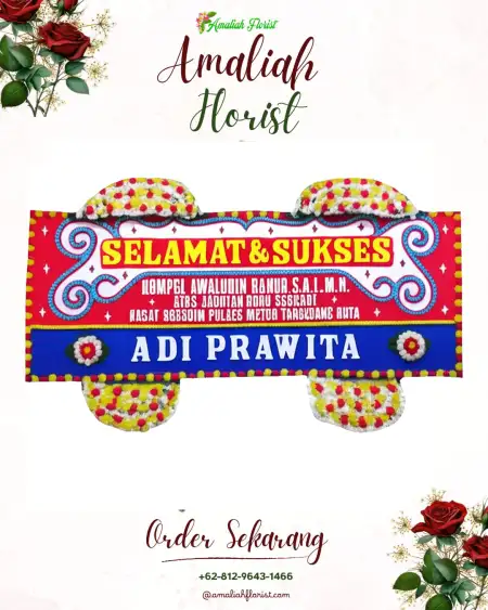 Papan Bunga Ucapan Selamat Tembong